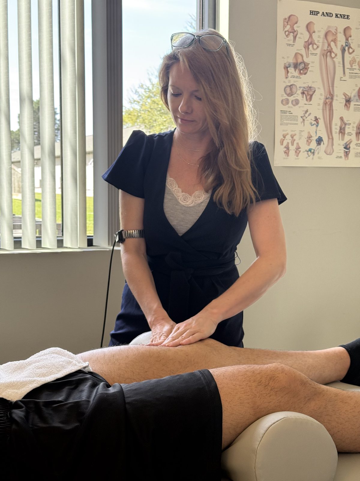 Hands-on release work at Lorenz Total Wellness